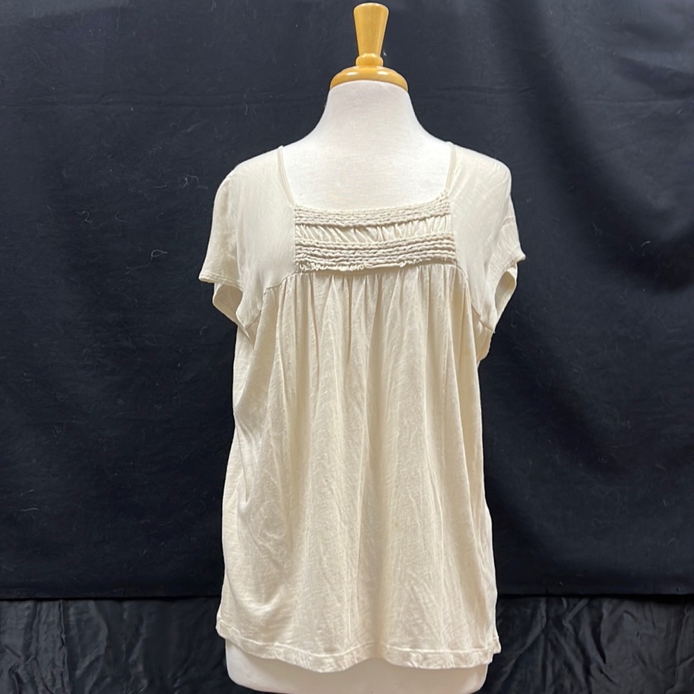 Threads by Saks Fifth Avenue cotton knit top size Large